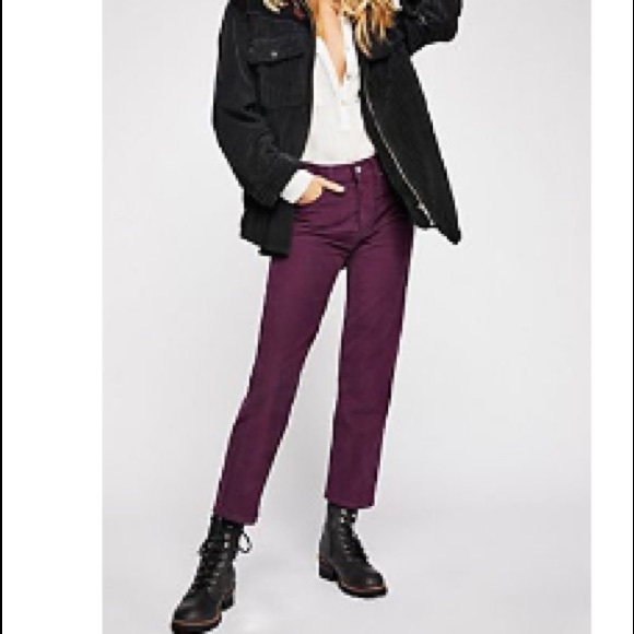 Free People Pants - Free People Levi’s Purple Mod Wedgie Cords